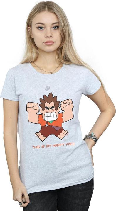 Immagine prodotto Disney Wreck It Ralph Happy Face Maglietta Donna (L)