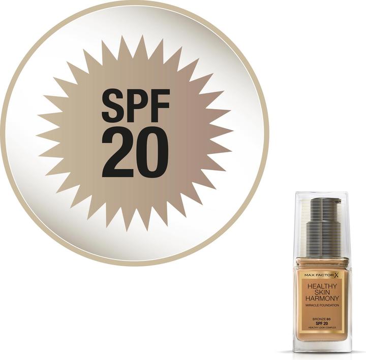 Image du produit Max Factor Healthy Skin Harmony 30 ml flacon pompe Crème 80 Bronze (80 Bronze)