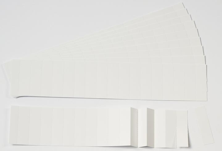 Ultradex Insert cards for 50mm insert rail 420x46mm white PU=6 strips