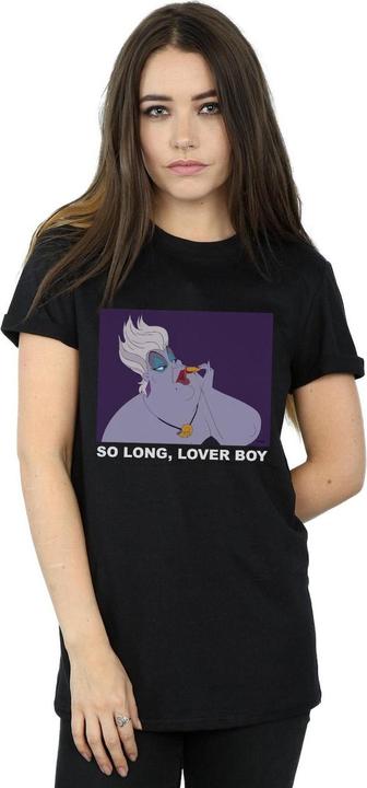 Actual product image Disney Womens/Ladies The Little Mermaid Ursula Lover Boy Cotton Boyfriend T-Shirt (XXL)