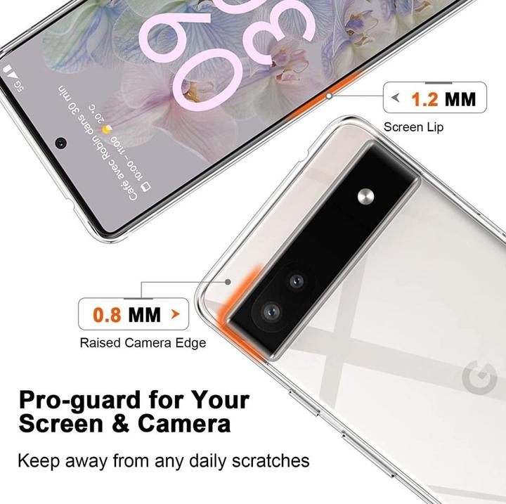 Immagine prodotto Screenguard Custodia trasparente in TPU flessibile (Google Pixel 6a)