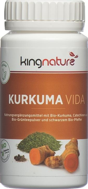 Actual product image Kingnature Kurkuma Vida (72 Piece, Capsules, 82 g)