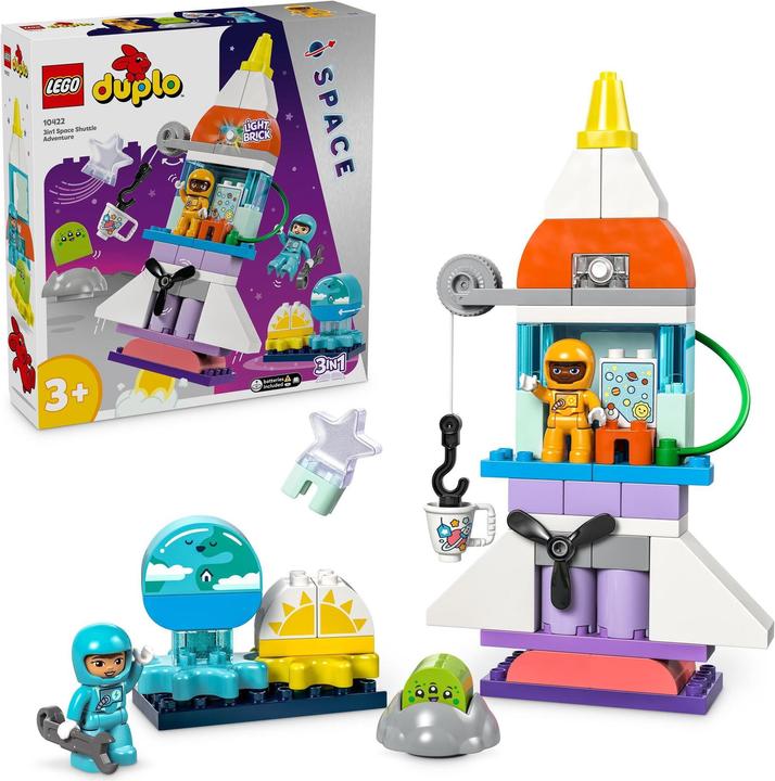 Actual product image LEGO 10422 3-in-1 space shuttle for many adventures (10422)
