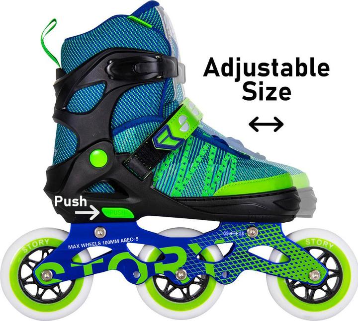 Produktbild Story Urban verstellbare Inlineskates grün 31-34 (1100005047881) (31)