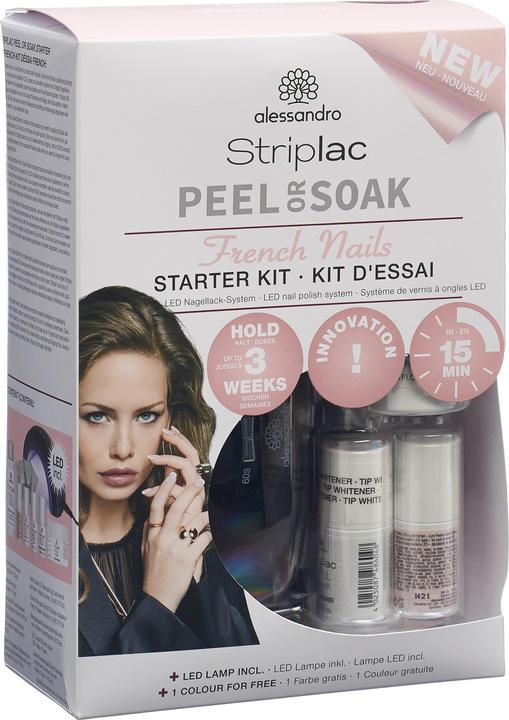 Produktbild Alessandro Striplac Peel or Soak French (Transparent, White, Pink, UV-Gel Lack)