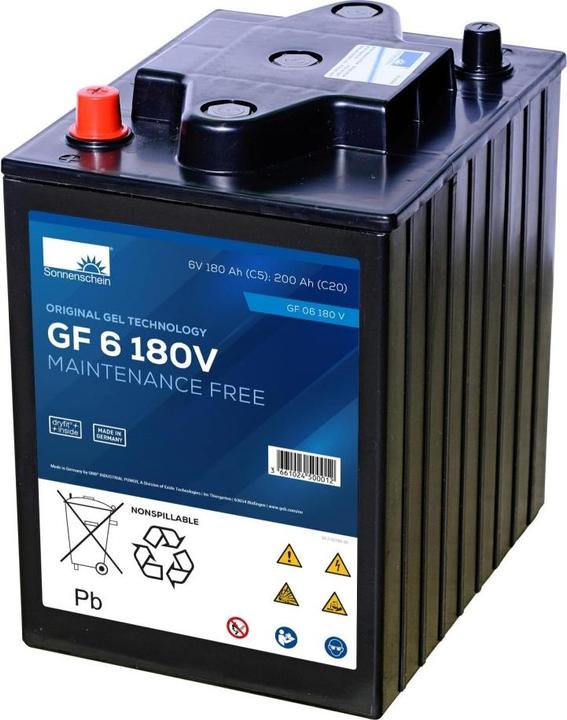Actual product image Sonnenschein GF 06 180 V GEL battery (6 V, 200 Ah)