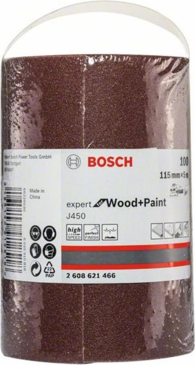Produktbild Bosch Professional Zubehör Schleifblatt J450 Expert for Wood and Paint, 115 mm x 5 m, G100 (100)