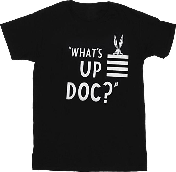 Actual product image Looney Tunes Boys What's Up Doc Bugs Bunny Striped Cotton T-Shirt (128)