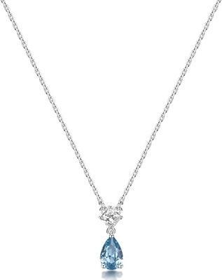 Produktbild Brosway - Cloud Light Blue Fancy Sterling Silver Necklace FCL109 (Sterling Silber)