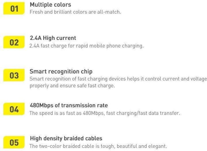 Produktbild Baseus Crystal Shine Series Fast Charging Data Cable USB to Type-C 100W 2m Blue (2 m, USB 2.0)