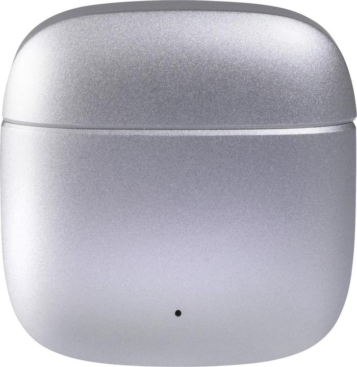 Immagine prodotto Vivanco Auricolari Bluetooth True Wireless, custodia in metallo, modalità a bassa latenza, argento (180 h, Senza fili)