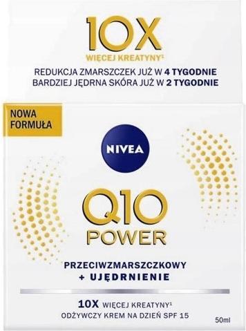 Produktbild NIVEA Q10 Power Moisturizing Anti-Wrinkle Face Cream SPF 15 50ml (50 ml, Tagescreme, SPF 15)