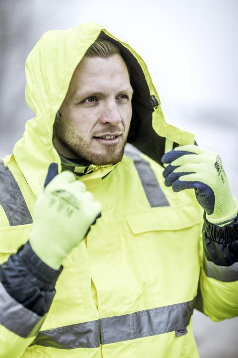 Actual product image Nitras Cold protection gloves Winter Blocker size 9 yellow/blue EN 388, EN 511 PPE category II (9)