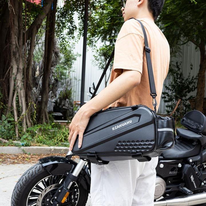 Produktbild Hurtel WYA36Y7S Bike Pannier Bag with Long Strap and Expandable Side Pockets - Black