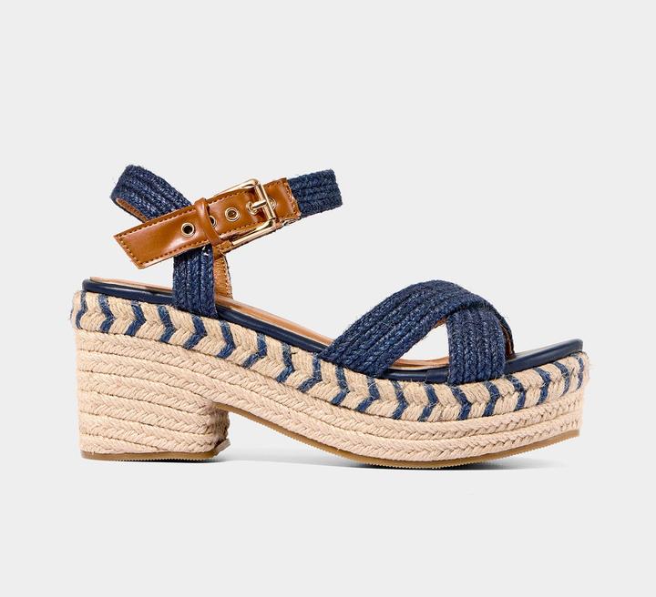 Actual product image Joe Browns Ankle Strap Espadrille Platform Sandals (39)
