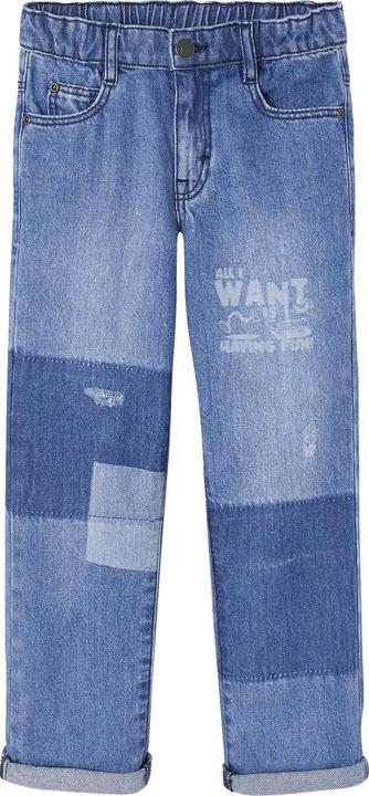 Immagine prodotto Vertbaudet Jeans dritti da ragazzo con toppe (92)