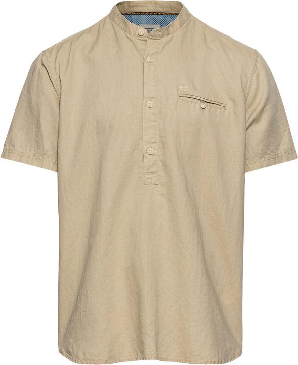 Camel Active Kurzarm Hemd aus einem Leinen-Baumwollmix (XXL)