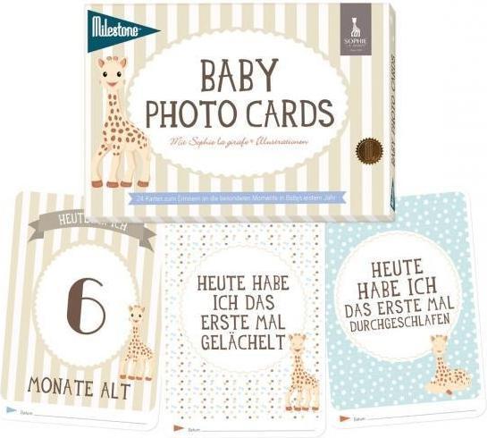 Produktbild Milestone Baby Meilensteinkarten 1. Lebensjahr "Sophie la giraf" Deutsch