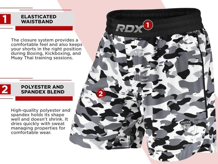Image du produit Rdx Shorts MMA T15 Camouflage-Xl (XL)