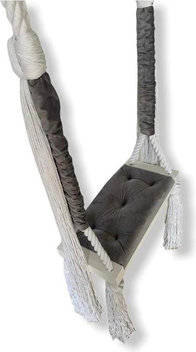 Actual product image MiLeNatural Zimmerschaukel WOOD SWING Grau