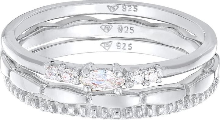 Produktbild Elli Kristall Ring, Ring Set (58, 925 Silber)