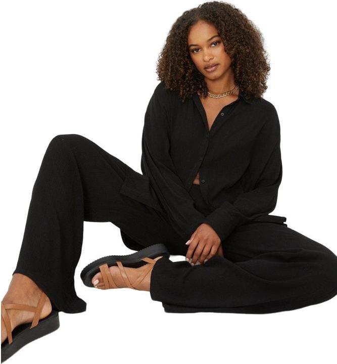 Immagine prodotto Dorothy Perkins Camicia oversize da donna/ragazzo con stropicciatura alta (36 D)