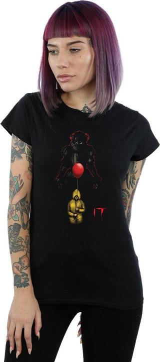 Actual product image Universal Textiles Womens/Ladies Pennywise Shadow Cotton T-Shirt (M)
