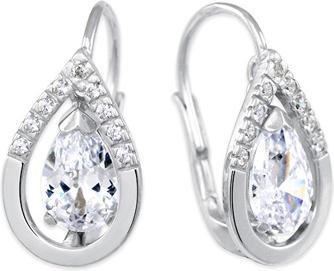 Actual product image Brilio Silver - Charming silver earrings with zircons 436 001 00561 04