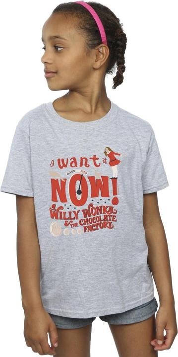 Produktbild Willy Wonka & the Chocolate Factory Verruca Salt I Want It Now TShirt Mädchen (140, 146)