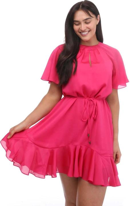 Actual product image Ted Baker Womens/Ladies Elsieee Fluted Hem Mini Dress (42 D)