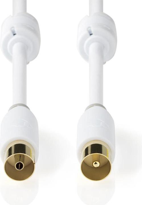 Immagine prodotto Nedis Cavo coassiale - IEC maschio - IEC (Coax) femmina - Placcato oro - 75 Ohm - Doppio schermo - 1 (75 dB, Cavi antenna)