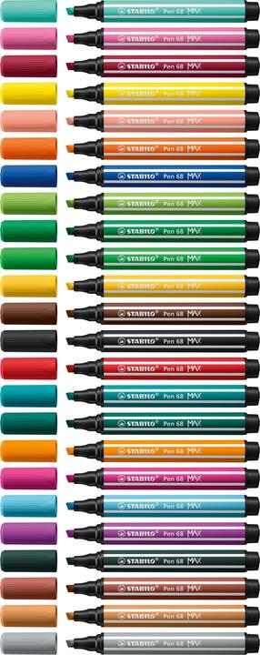 Produktbild STABILO Pen 68 Max Arty (Mehrfarbig, 24 x)