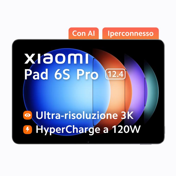 Xiaomi Pad 6S Pro (nur WLAN, 12.40", 256 GB, Graphite Grey)