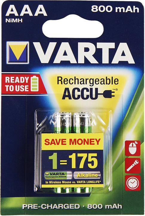 Immagine prodotto Varta Ricarica Accu Power (2 pz., AAA, 800 mAh)