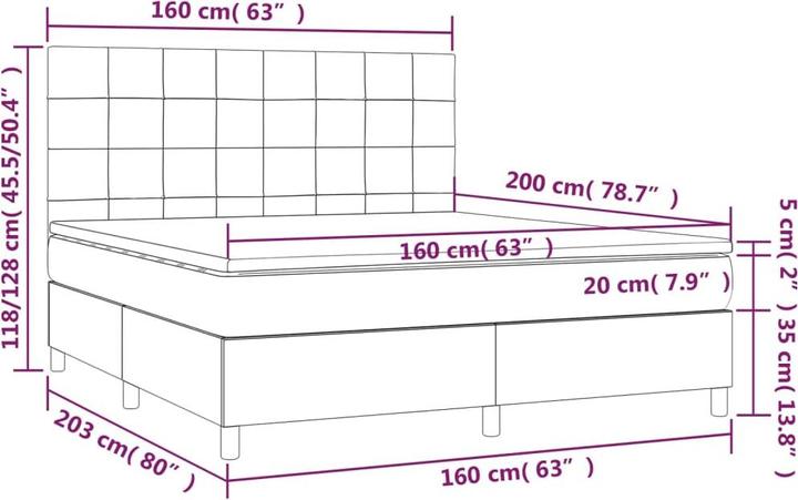 Produktbild VidaXL Esther (160 x 200 cm)