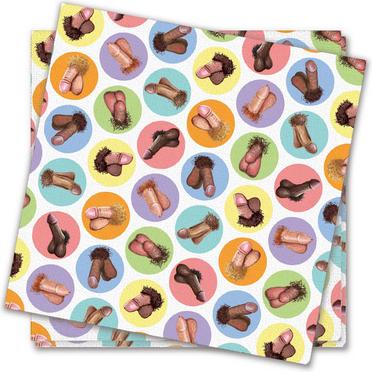 Actual product image Little Genie Productions Dirty Penis Napkins