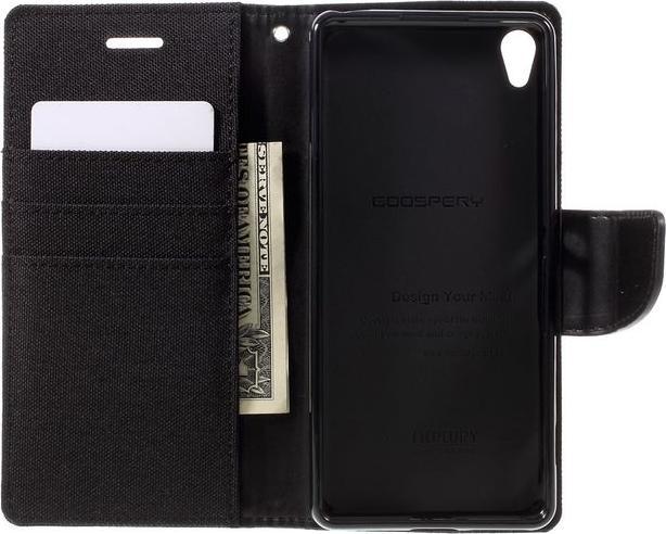 Actual product image Goospery Canvas Diary Series (Sony Xperia XA)