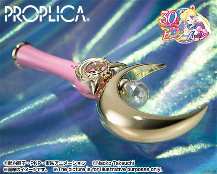 Immagine prodotto Bandai Sailor Moon Proplica Replica 1/1 Scettro della Luna Edizione Colore Brillante 26 cm