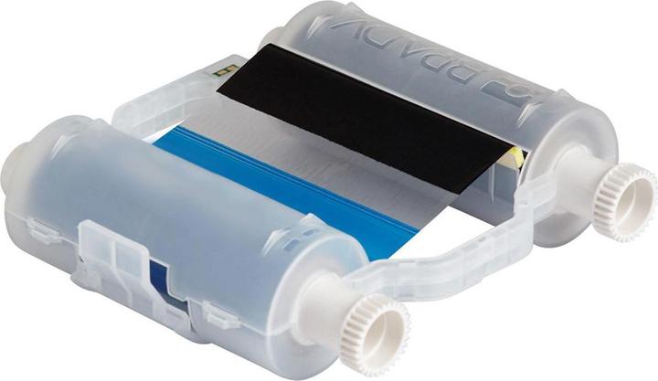 Actual product image Brady B30-R10000-KB-8, ribbon, black and blue, 110.00 mm x 60.00 m, 200.00 mm colour field length, f (11 cm, Black, Blue)