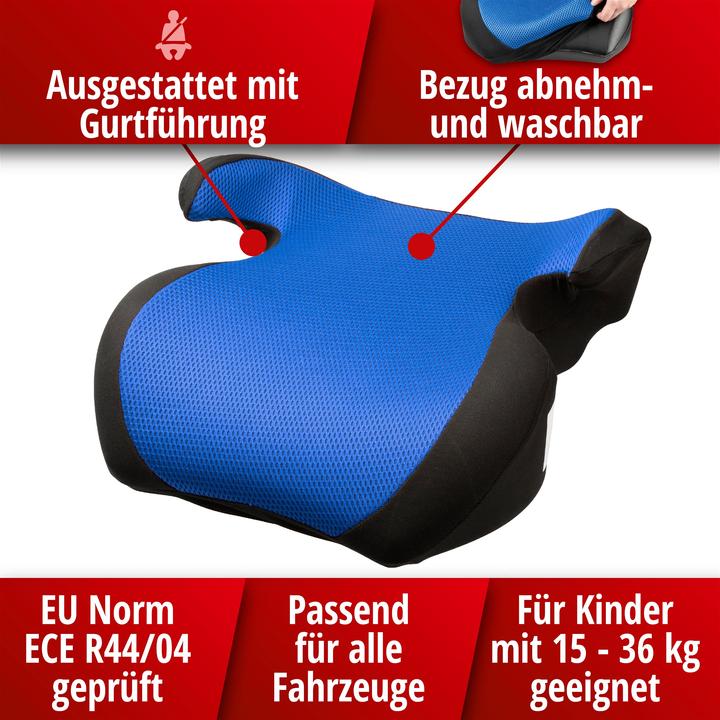 Produktbild KidsExperts Kindersitz Hartschale Lino schwarz/blau
