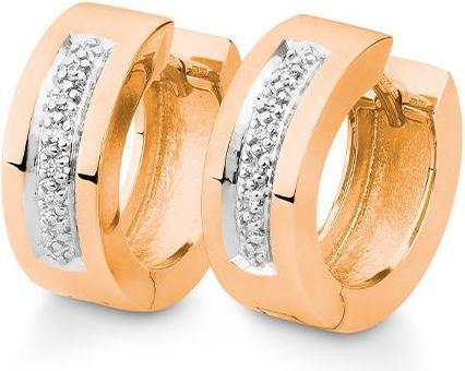 Produktbild Breuning Creolen - Dia. 0,06 Ct (750/18 K Gold)