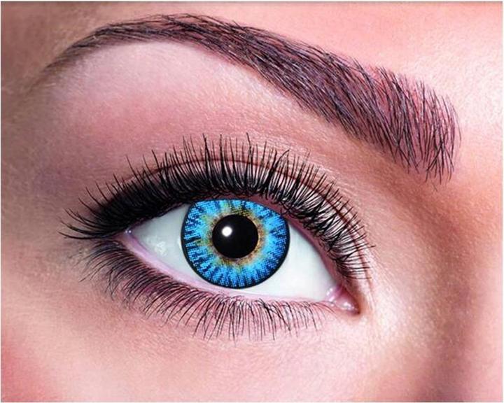 Produktbild Eyecatcher Kontaktlinsen 3-Ton gelb,blau (Gelb, Blau)