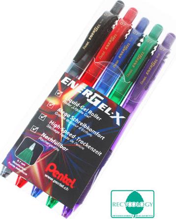 Produktbild Pentel Roller EnerGel X (Mehrfarbig, 5 x)