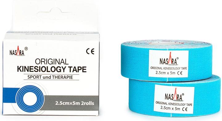 Produktbild Nasara Kinesiologie Tape 2,5cm x 5m - 2 Rollen (5 m)