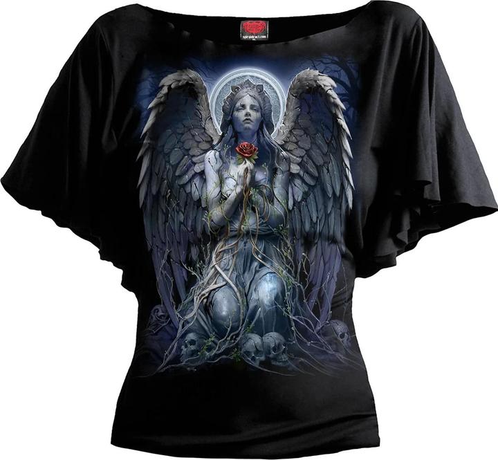 Produktbild Spiral Grieving Angel TShirt UBootAusschnitt Fledermaus (XXL)