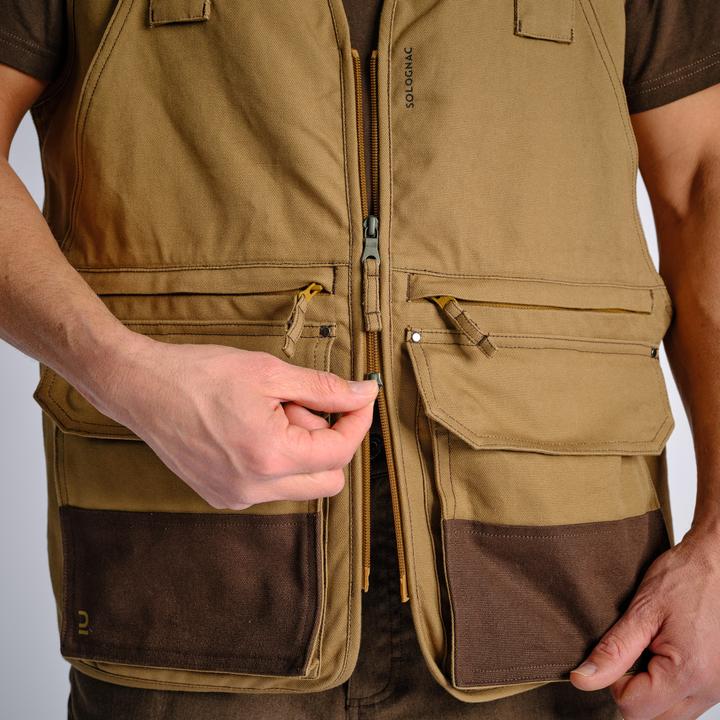 Produktbild Solognac Jagdweste 500 Renfort viele Taschen braun