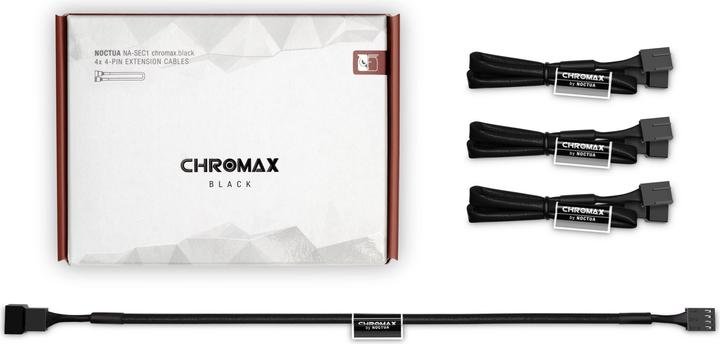 Image du produit Noctua NA-SEC1 chromax.black câble d'extension de ventilateur