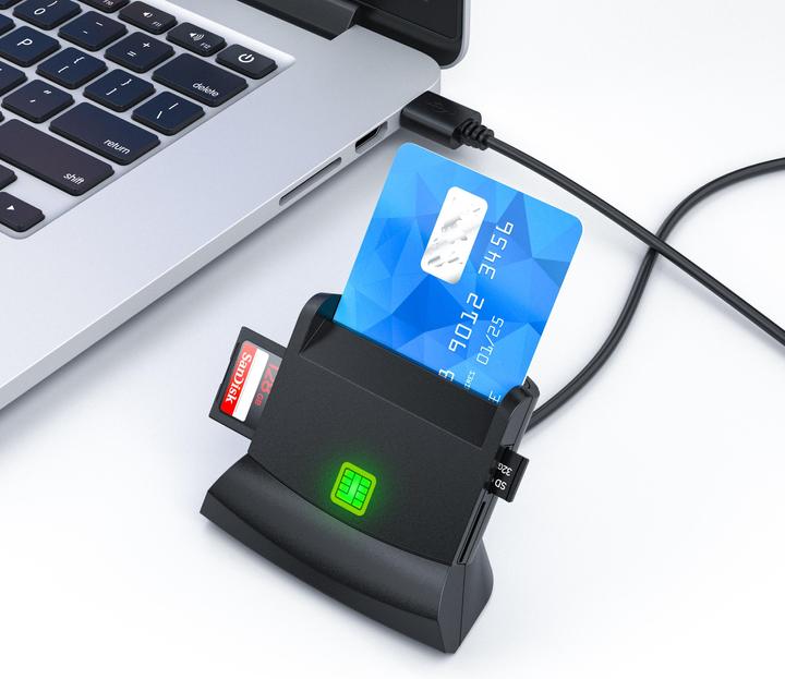 Image du produit CSL Lecteur de cartes mémoire USB, lecteur de cartes à puce, lecteur de cartes à puce, lecteur de (USB)