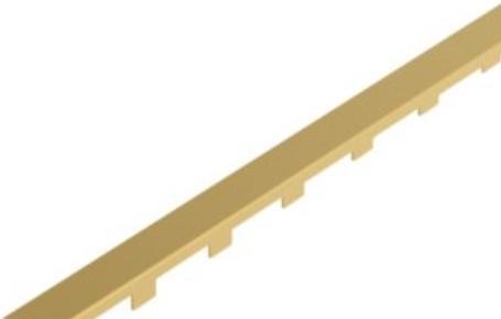 Blücher rist line COPENH.900 - Rist : 40x832mm- Farve : Messing- Rustfrit stål