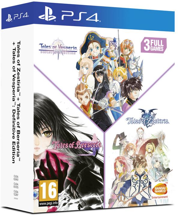 Image du produit Bandai Namco Compilation Tales of Vesperia + Tales of Berseria + Tales of Zestiria - PlayStation 4 (PS4, EN)